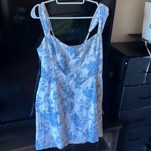 Abercrombie & Fitch Blue Floral Midi Dress